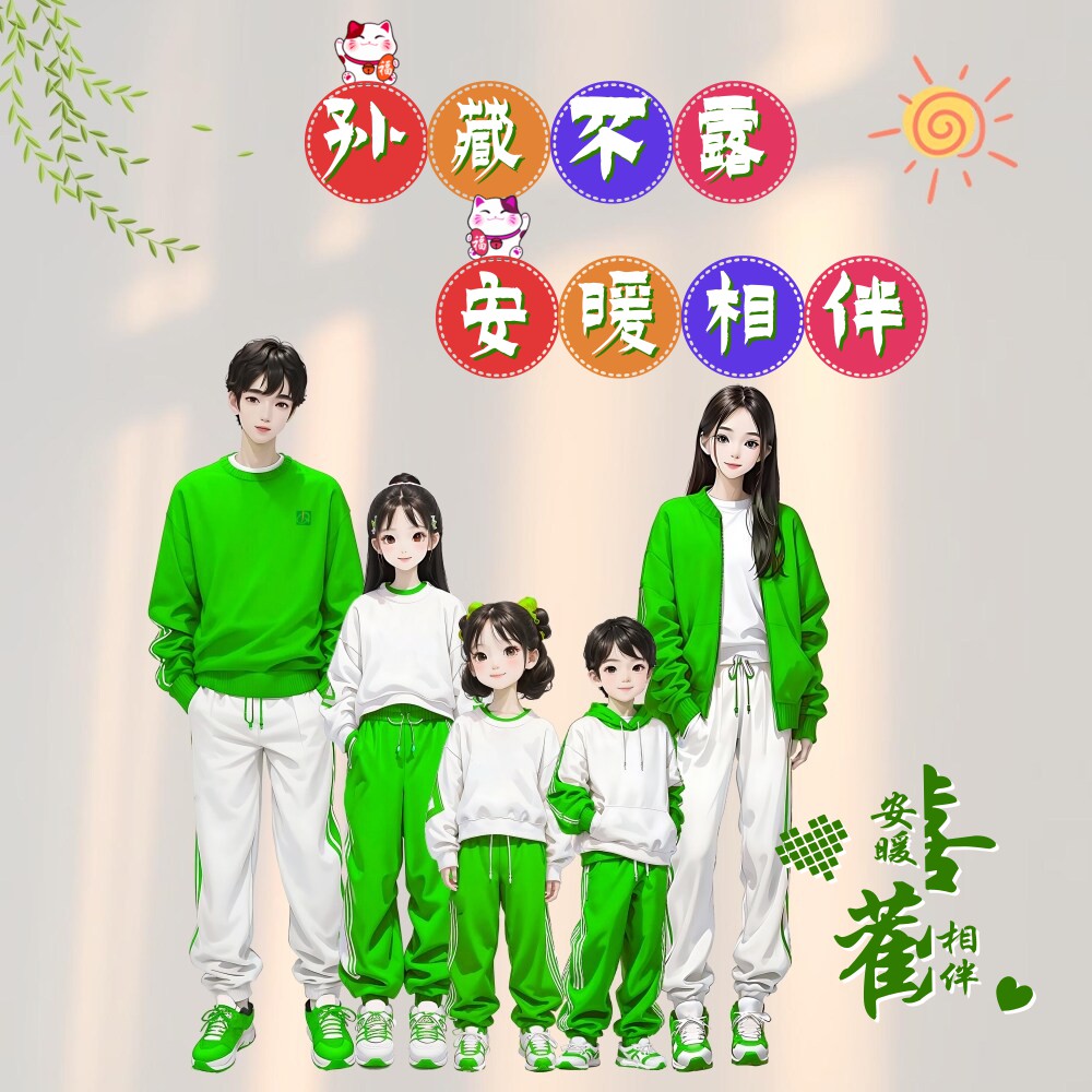 爸妈和姐姐弟