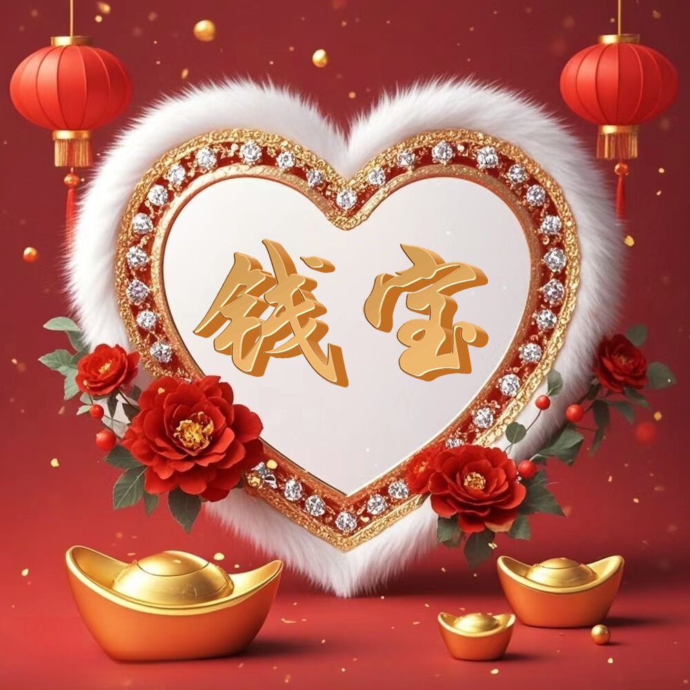 喜庆心形头像